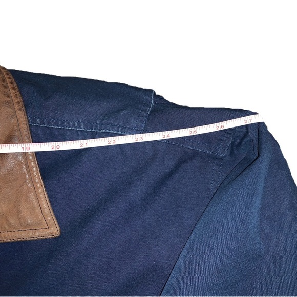 Vintage Barn Jacket XL Navy Blue Cotton Canvas Coat Utility Field - Picture 10 of 11